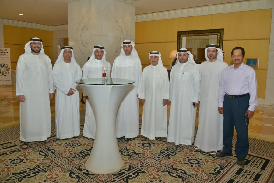 Guests at the Dubai Customs mass wedding reception, 2021