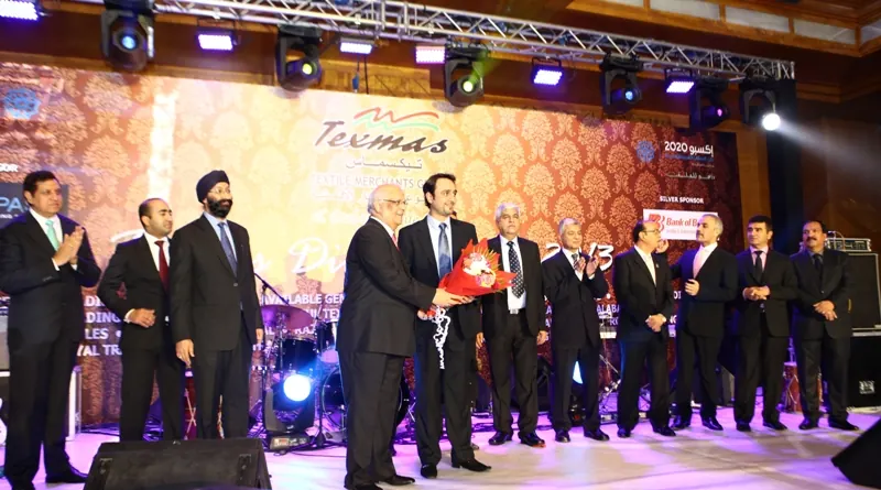 On stage at the TEXMAS Diwali Ball, 2013