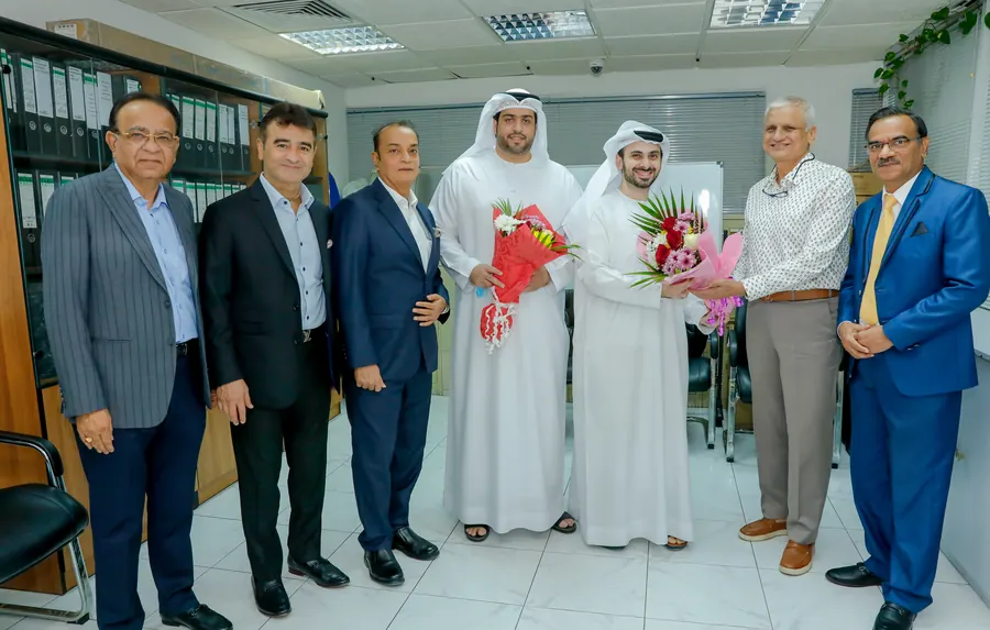 Welcoming a DP World delegation at the TEXMAS office, 2021