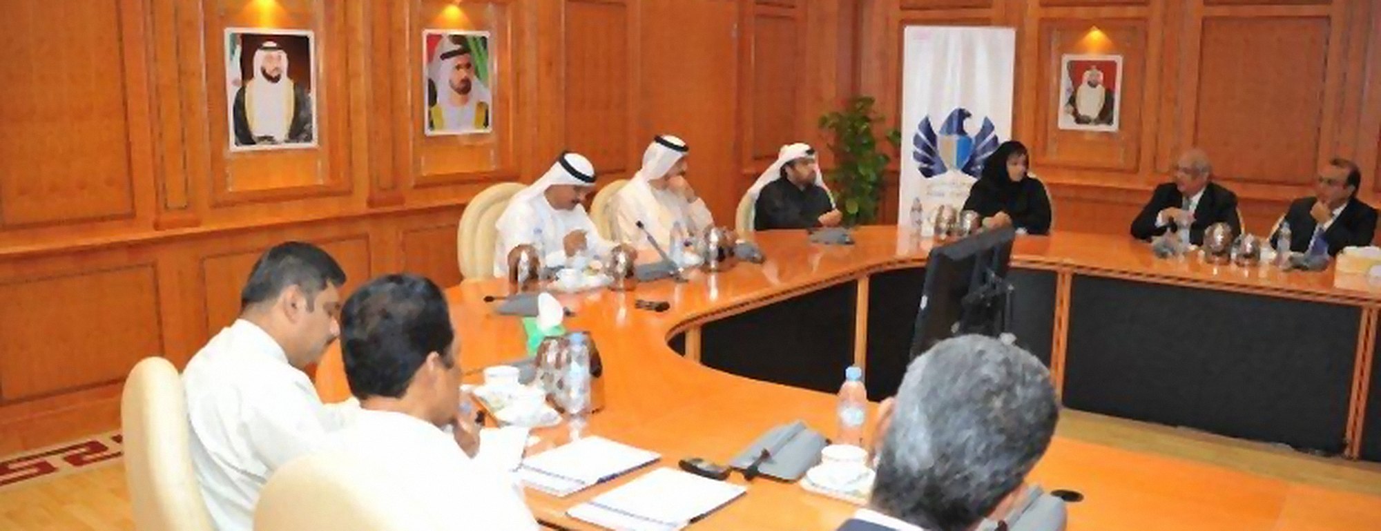 TEXMAS representatives meeting Dubai Customs officials in a government boardroom