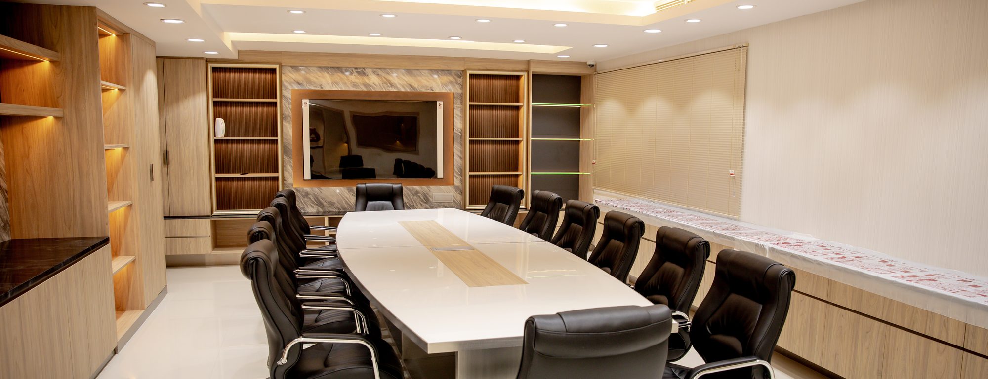 The TEXMAS boardroom at the association's Bur Dubai office